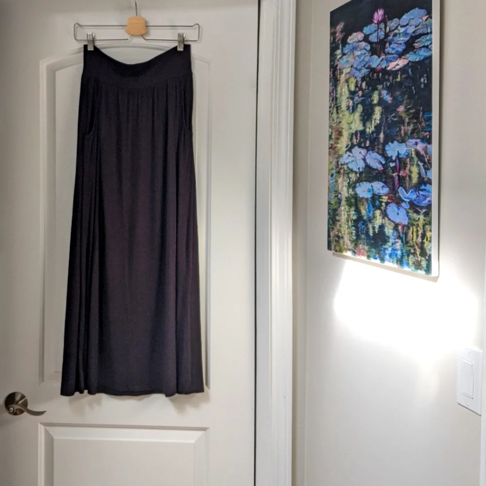 Style & Co Black Long Skirt Petite Small - Picture 3 of 7